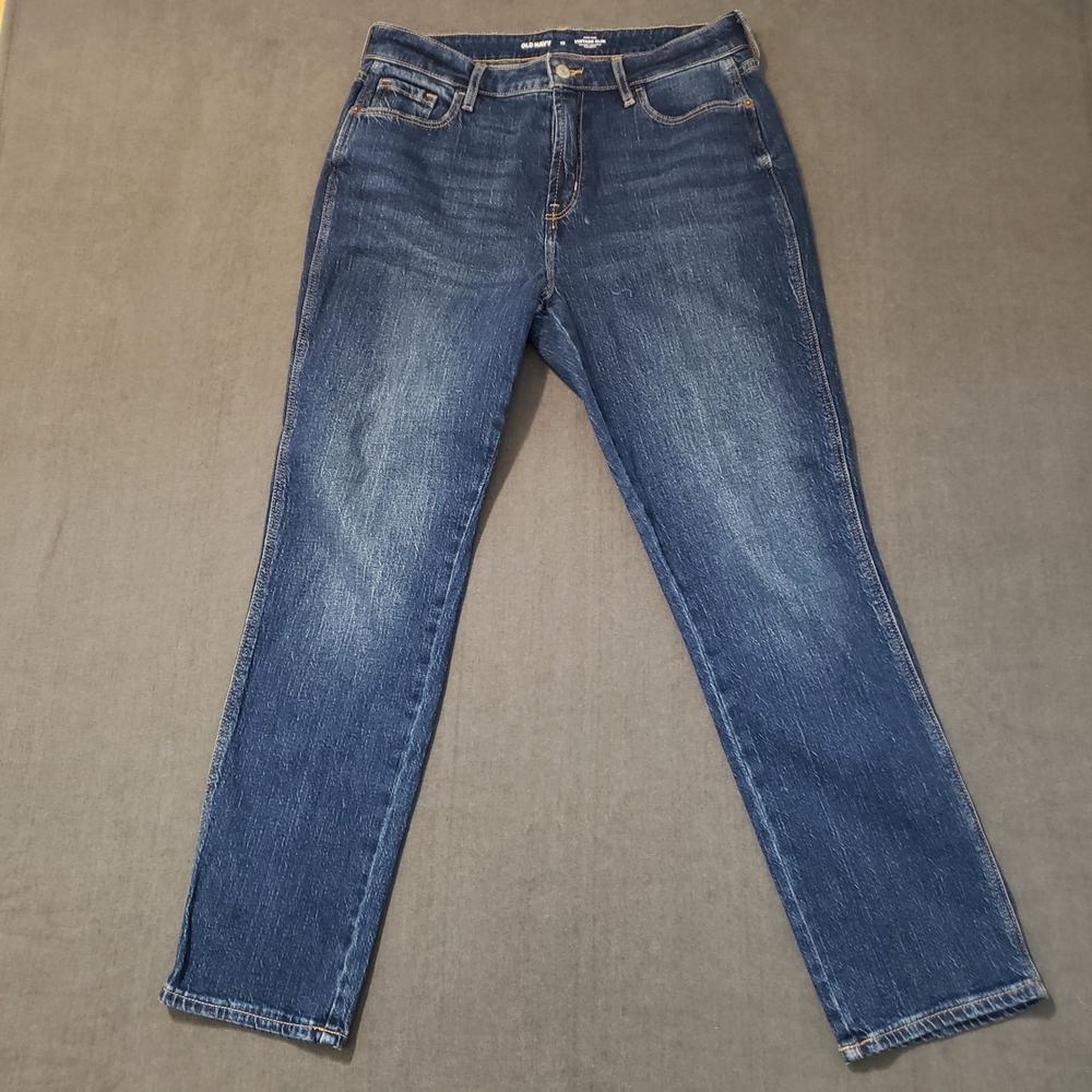 Old Navy‎ Vintage Slim Jeans Womens 10 Blue High Rise Secret Smooth Pockets